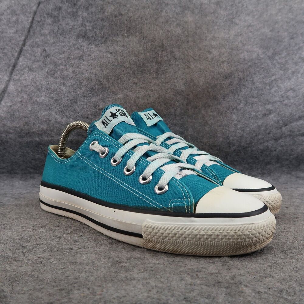 Converse Shoes Womens 7 USA All Star Sneaker Vintage Canvas Blue Lace Up Classic